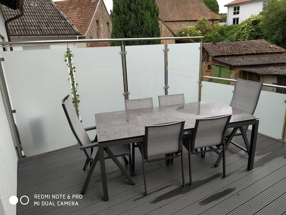 Balkon mit Glasgeländer – Referenz 28 – AN Metallbau GmbH