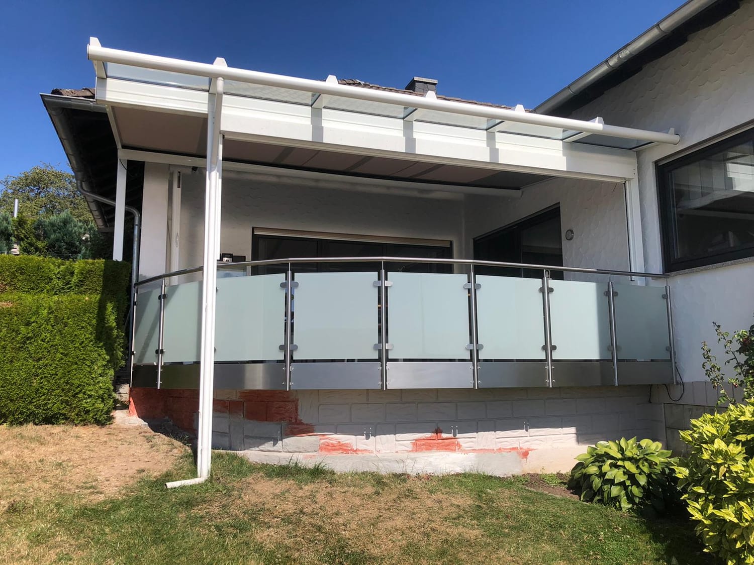 Glasgeländer aus Edelstahl und Glas – Referenz 1 – AN Metallbau GmbH