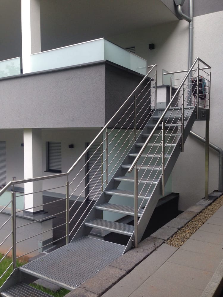 Treppengeländer aus Edelstahl & Glas – Referenz 147 – AN Metallbau GmbH