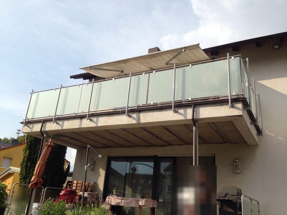 Glasgeländer aus Edelstahl und Glas – Referenz 31 – AN Metallbau