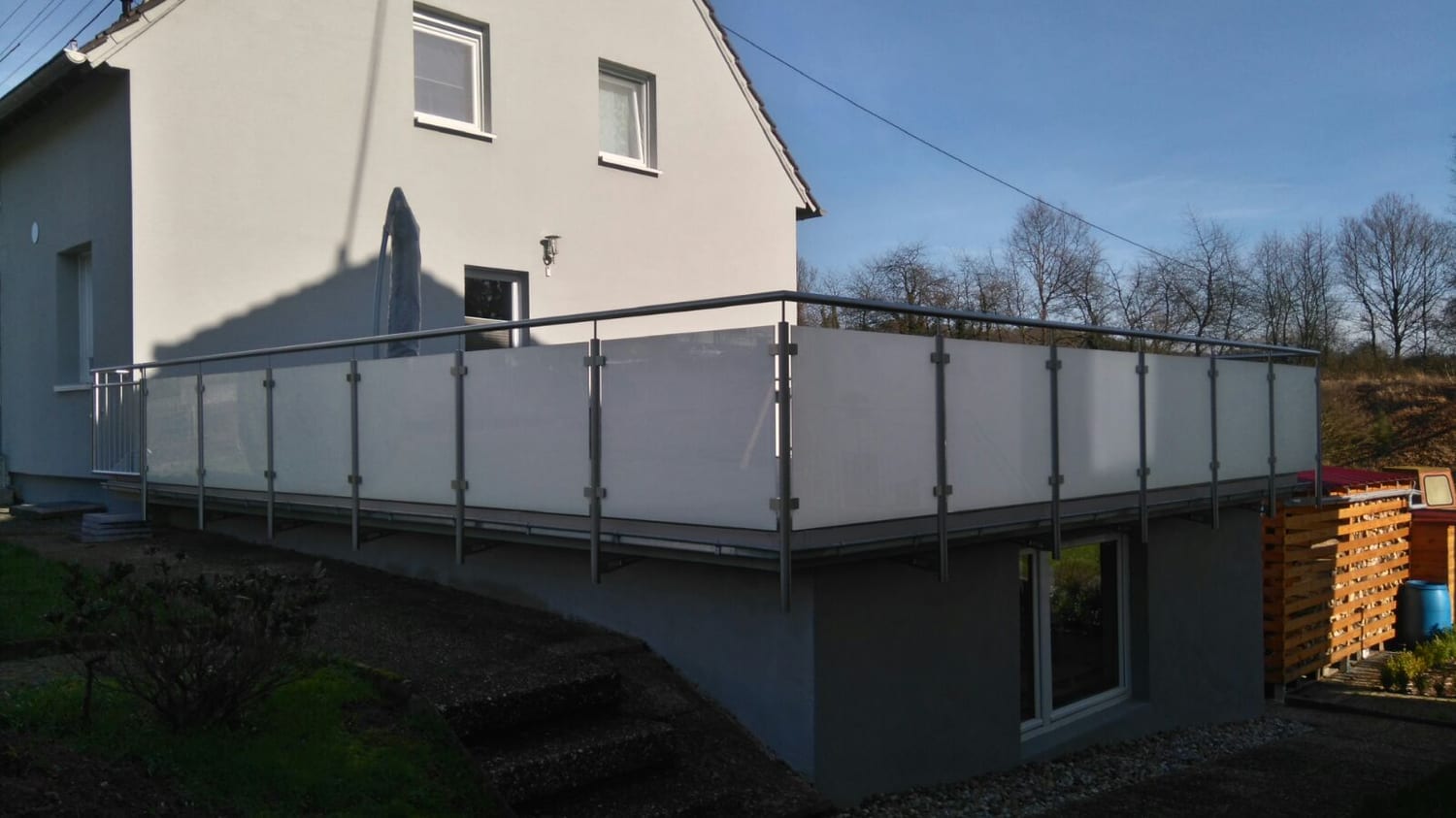 Glasgeländer aus Edelstahl und Glas – Referenz 56 – AN Metallbau GmbH