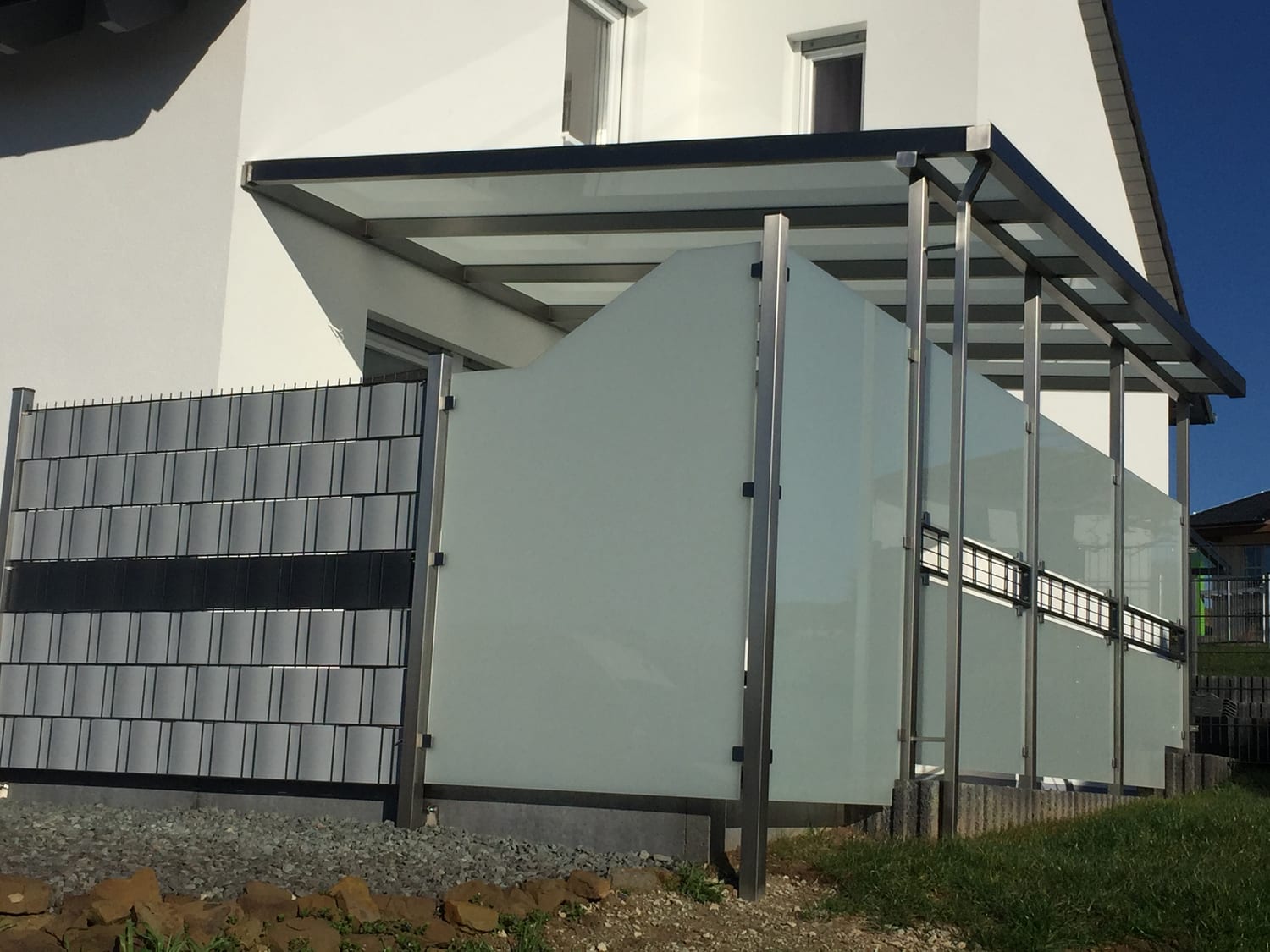Überdachung aus Stahl & Glas – Referenz 11 – AN Metallbau GmbH