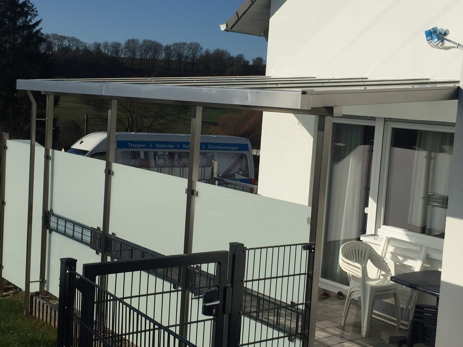 Überdachung aus Stahl & Glas – Referenz 12 – AN Metallbau GmbH