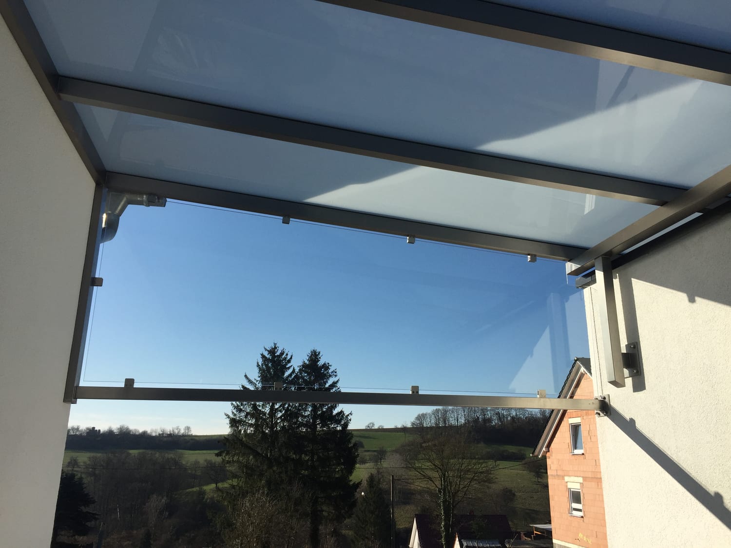 Überdachung aus Stahl & Glas – Referenz 13 – AN Metallbau GmbH