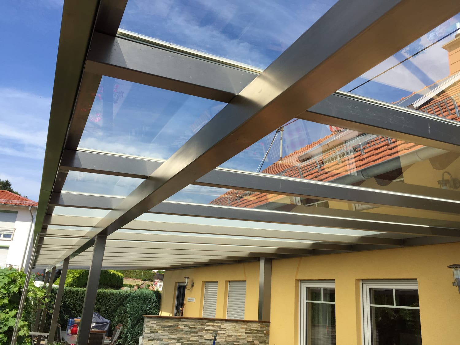 Überdachung aus Stahl & Glas – Referenz 19 – AN Metallbau GmbH